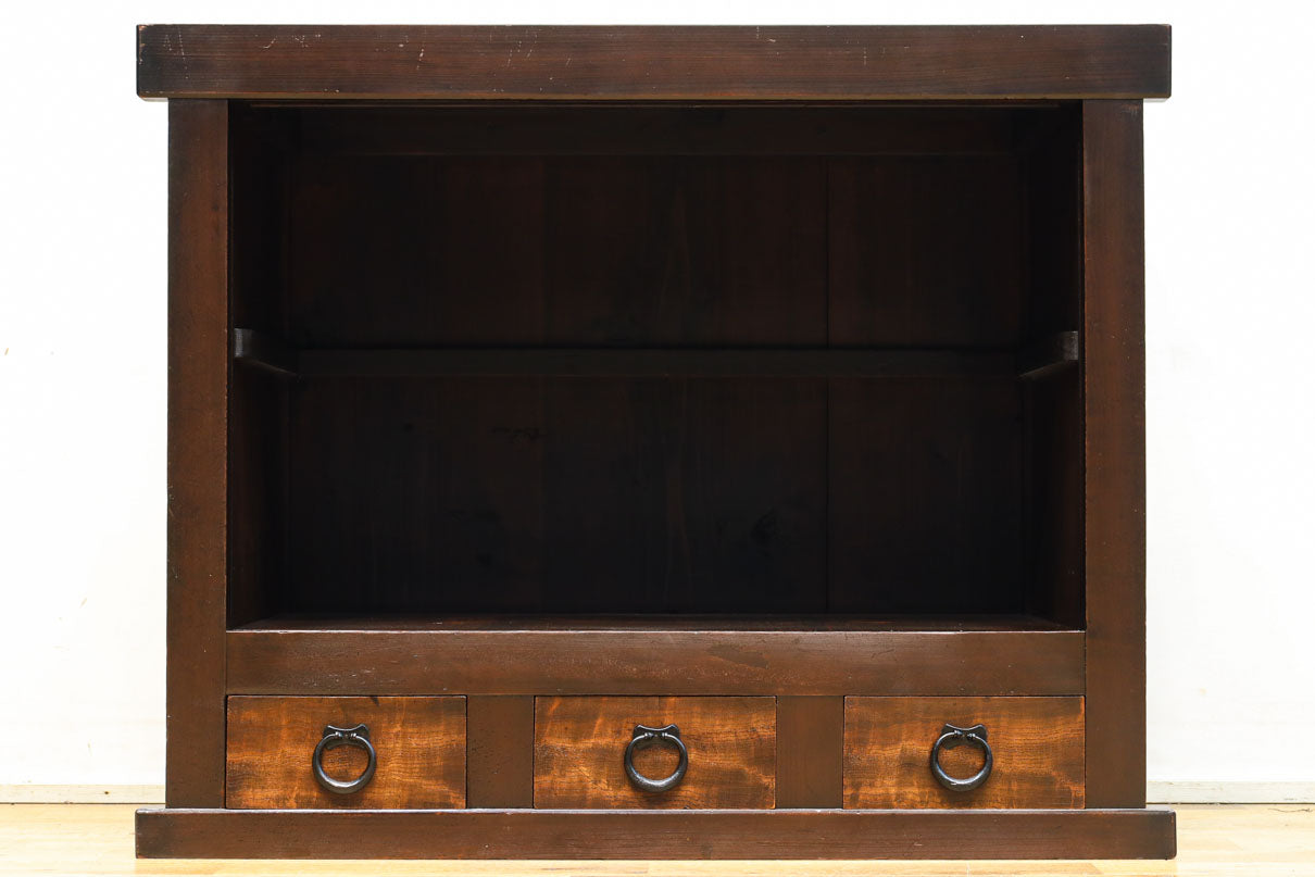 稀少サイズ!! カウンターに!! 小振りサイズの格調漂う近江水屋箪笥　BB3102