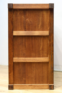 横桟使いの味わい溢れる木地色の収納箪笥　BB3318