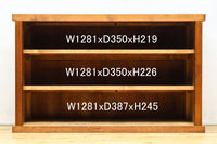 稀少幅1380ミリ自然美ある杢目の落ち着いた横桟造りの収納箪笥　BB3319