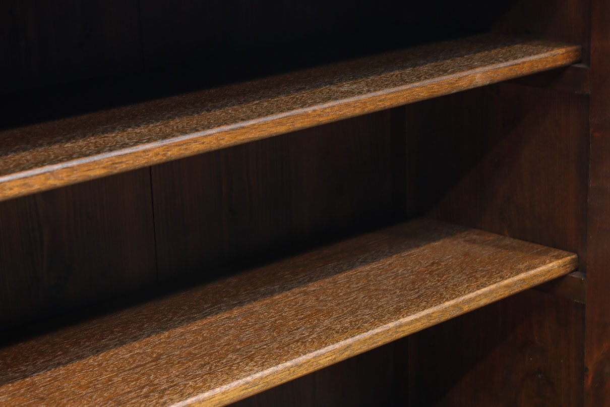 温かみある色彩にゆらゆらガラスが揺らめく十字窓レトロガラスケース　BB3328