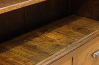 温かみある色彩にゆらゆらガラスが揺らめく十字窓レトロガラスケース　BB3328