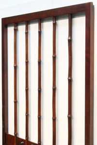 幅875ミリ　帯板に文字が浮かぶ風流な竹の格子戸　F5199　在庫2枚