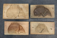 細部まで描かれた鯛の蓋付き菓子型　DB8135a-d　在庫(c:1 d:1)個