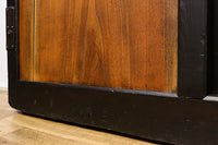 幅1508ミリ　けやきの木地色と漆黒の対比が素敵なくぐり戸　G1964