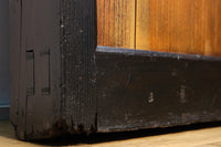 幅1508ミリ　けやきの木地色と漆黒の対比が素敵なくぐり戸　G1964