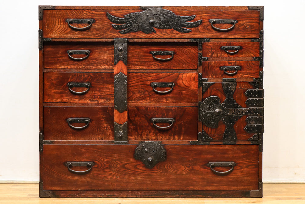 時代　金工　小引き出し　1012g/高さ13.8㎝　東Y7-0718⭐︎1Fトニオ 時代 金工 小引き出し 1012g/高さ13.8㎝ 東Y7-0718⭐︎1Fトニオ 美術