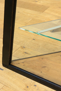 稀少デザイン!! 大きなガラス面のレトロ感漂う台形ガラスケース　BB1283