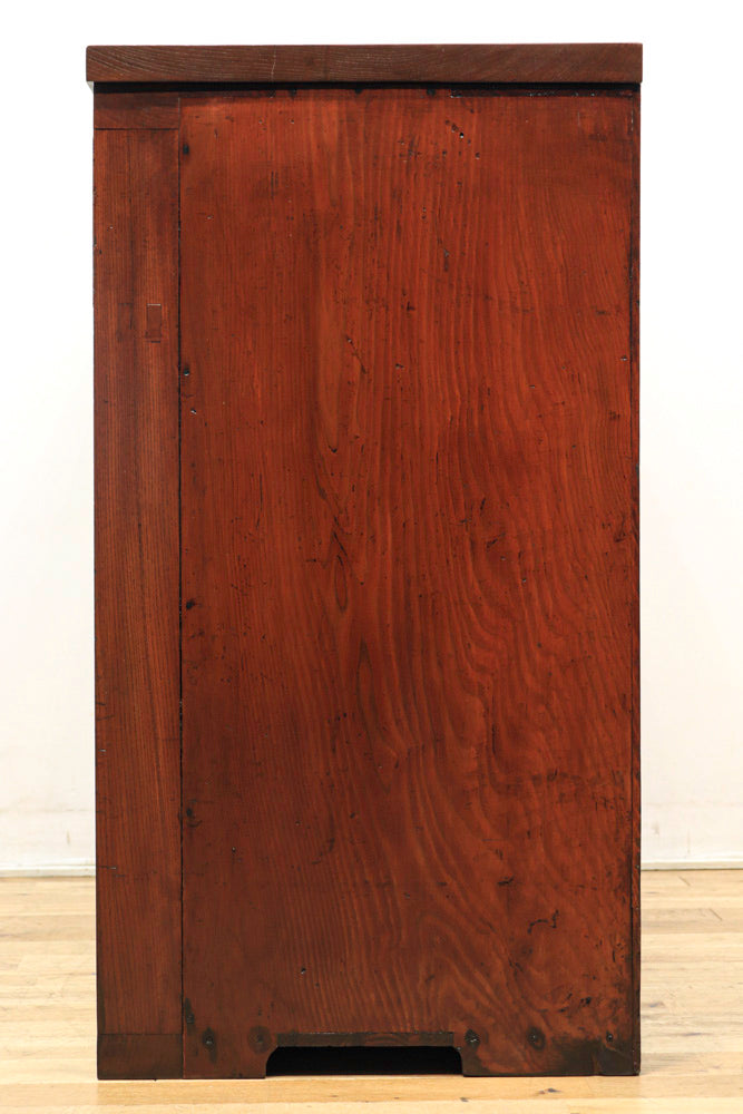 前面総欅‼ 上質な杢目と綺麗な光沢が魅力的な収納家具　BB1434