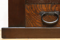 みざら戸づくりと艶やかな欅杢目が美しい近江水屋箪笥　BB1538