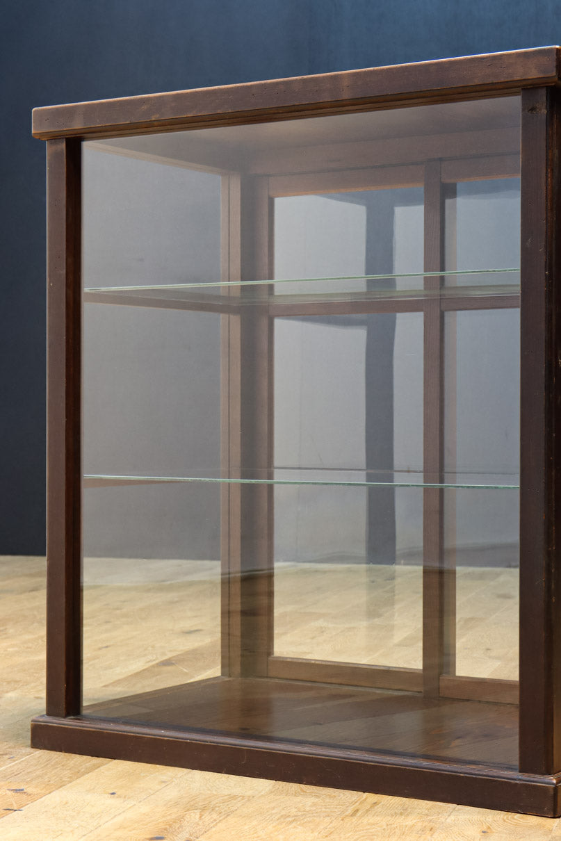 木製フレーム×ガラス天板◾️コレクションケース / ガラスケース - 家具