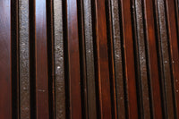 幅1092ミリ　総欅!! 艶やかな漆と鉄の装飾が見事な蔵戸　G2244