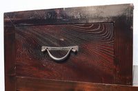 極上の欅杢目に漆が艶やかな光沢を放つ階段箪笥　Ba9928