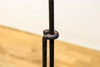 使い込まれた味いのある鉄製の自在鉤　DC1777c