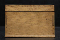 極小サイズ!!総欅‼ 明るい木地色に優美な杢目の酒田針箱　DC2278