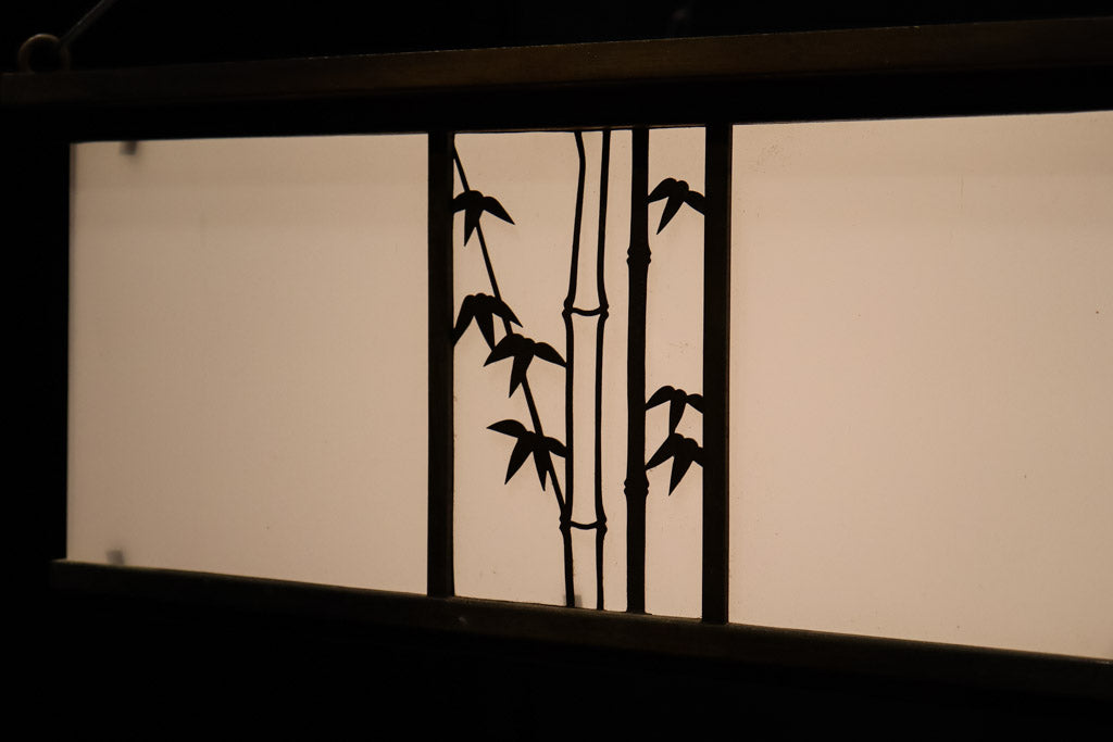 竹と梅の装飾で和の面持ちあるシャンデリア　DC2757