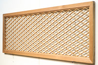 Warm wood-colored intersodes with beautiful diamond lattice line E8772 1 piece in stock