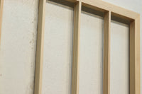 麻の葉組子が木地色に優しく浮かぶ建具素材　E8883　在庫5枚 【奈良県建具屋さんデッドストックシリーズ】