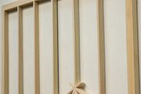 麻の葉組子が木地色に優しく浮かぶ建具素材　E8883　在庫5枚 【奈良県建具屋さんデッドストックシリーズ】