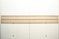 格子の並びが美しい繊細な作りの縦繁欄間素材　E9217　在庫2枚