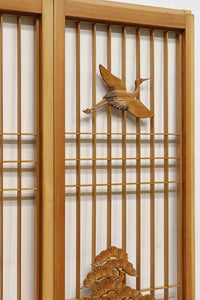 和の風情を深める鶴と松の書院セット　EZ1101　在庫2枚1組