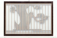 風情ある松の風景を描いたスリガラス入り建具　EZ1147abcd　在庫(a:0 b:1 c:1 d:0)枚