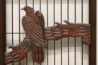 雄々しい鷹と繊細な松で格調ある書院セット　EZ1258　在庫2枚1組