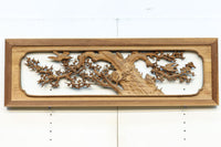 梅と鶯の風情が素敵な深彫りの中型欄間　EZ1303ab　在庫(a:0 b:1)枚