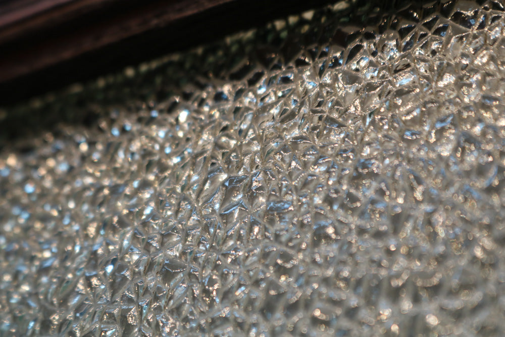 幅1153ミリ　華やかなダイヤガラスに堅牢なガラス戸　F6969　在庫1枚