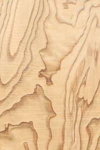 幅901ミリ　極上杉の一枚板‼ 自然の杢目を活かした木地色透かし板戸　F7596　4枚セット