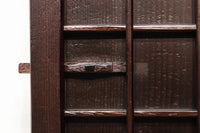 square lattice and wooden door F7616