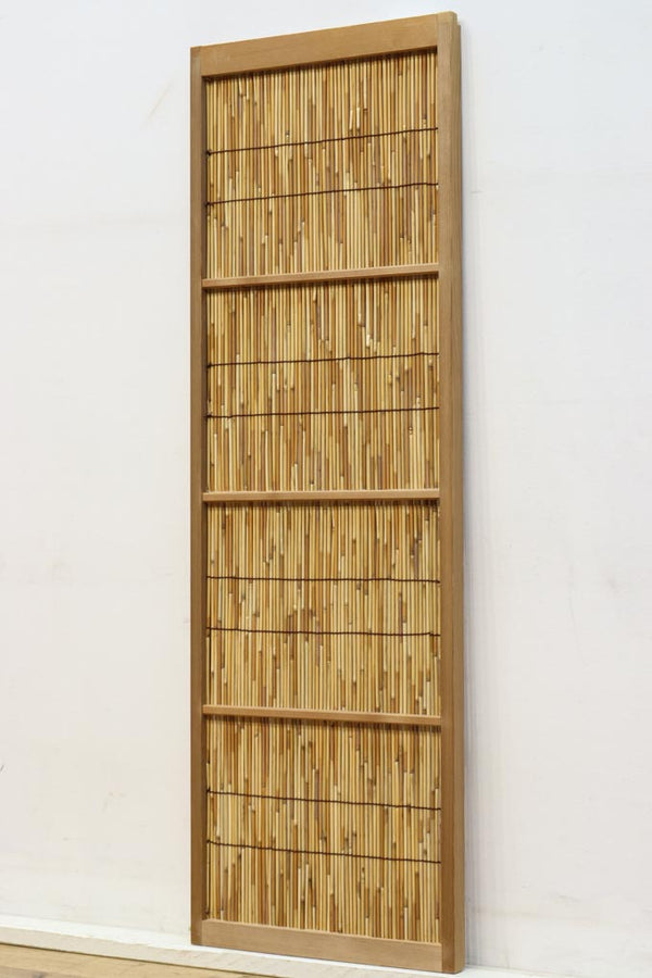 Antique slim bamboo door F7693