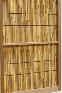 Antique slim bamboo door F7693