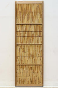 Antique slim bamboo door F7693