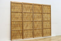 Antique slim bamboo door F7693