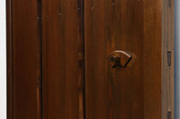幅597ミリ　スリム幅!! 風情ある竹装飾が素敵な板戸　F7770　在庫1枚