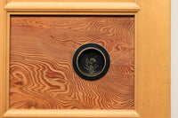 幅910ミリ　オークの優しい木地色ですっきりと和を演出するガラス戸　F7861cd　在庫(c:1 d:1)枚
