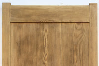 幅1200ミリ　分厚い框で構えた貫禄溢れる木地色の越後蔵戸　G2236