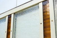 Showa Retro!! Pretty white wood framed glass window with orange color E8881ab Stock (a:0 b:1) Sheets