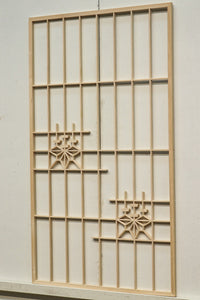 桐の組子が華を添える建具素材　E8885a　在庫6枚 【奈良県建具屋さんデッドストックシリーズ】